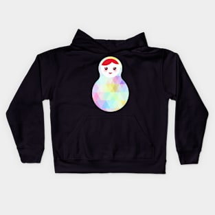 Russian dolls matryoshka (rhombus rainbow) Kids Hoodie